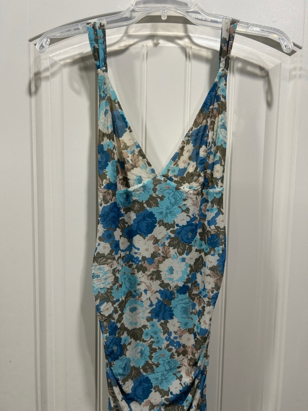 Free People Women's Blue Love Live Printed Mesh Dress - NWOT - Picture 3 of 5